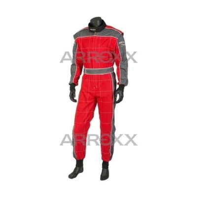 Arroxx Katoenen Pak voor monteur - Rood - Grijs