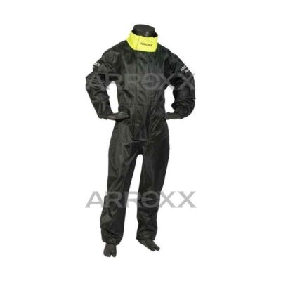 Arroxx Regenoverall - Kindermaat - Zwart Fluo Geel