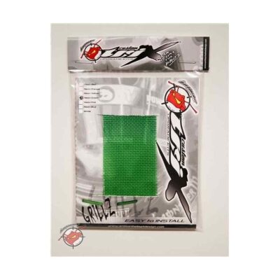 Grillz ventilatierooster voor kart- en autosporthelm in de kleur neon groen