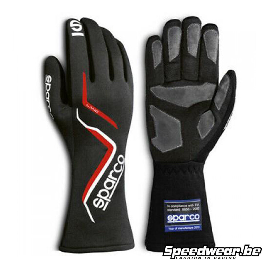 Sparco LAND - Soepele FIA handschoen - Zwart - Afbeelding 2