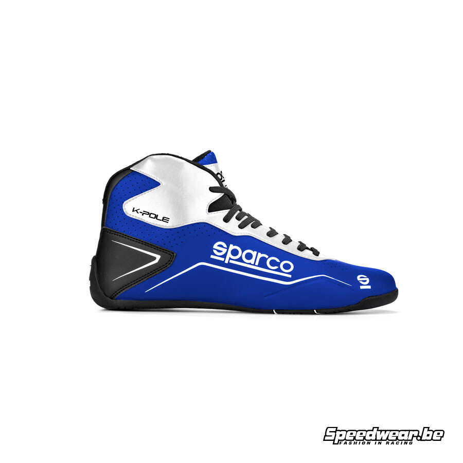 Kartschoen Sparco POLE Navy blauw met witte accenten