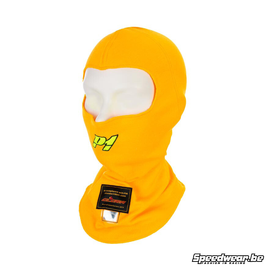 P1 Aramid DHL balaclava Racing - Geel DHL