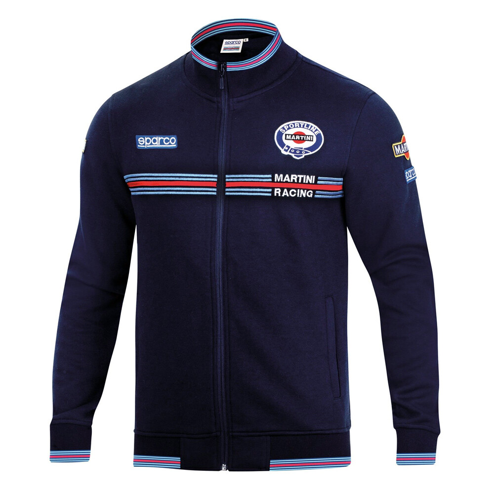 Sparco Full Zip Sweatshirt Martini Racing Blue