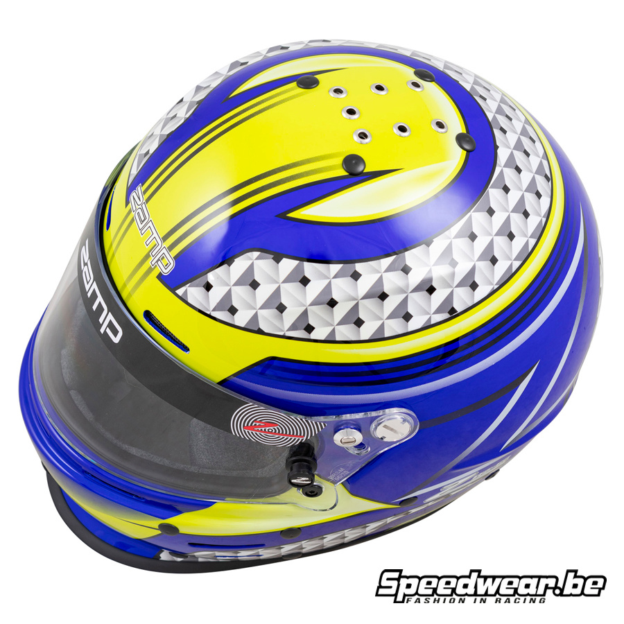 Zamp autosport helm RZ 62 Blauw/Groen - Afbeelding 3