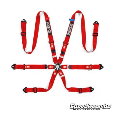 Sparco Gordel harnas H-2 PU Rood