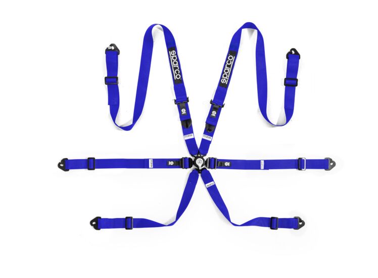 Sparco BELT COMPETITION H-2PD 6PT blauw PLLDW