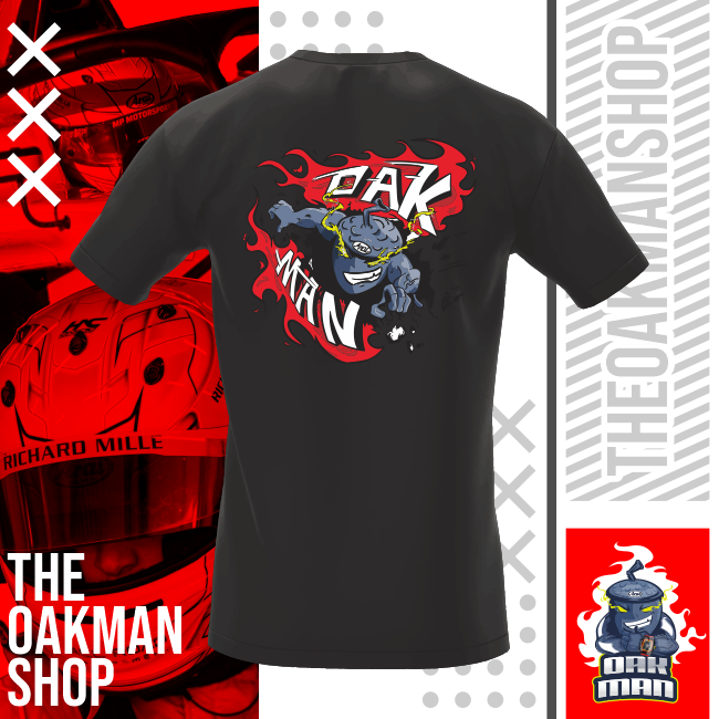 Oakman Power Tee Zwart