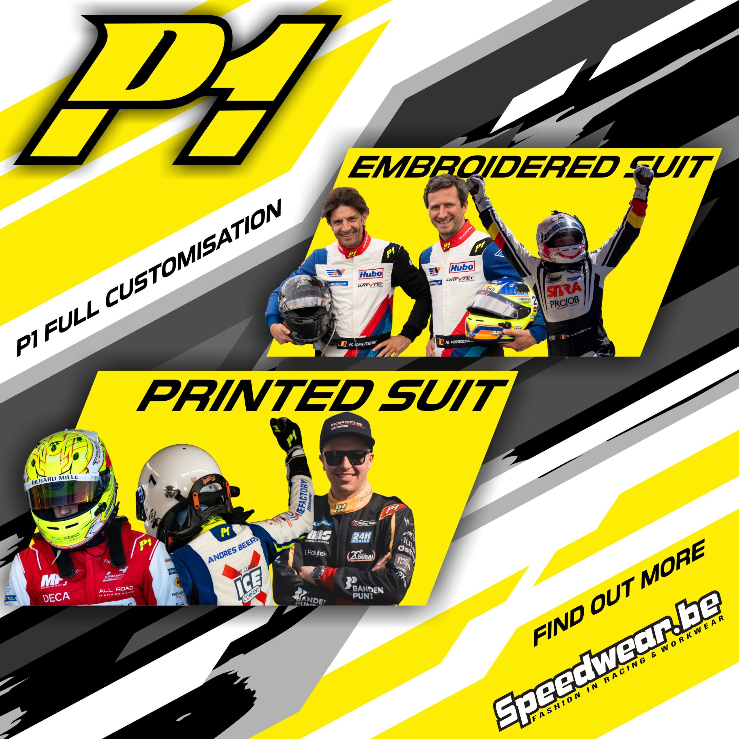 P1 FIA Race overall - Volledig op maat en in eigen design