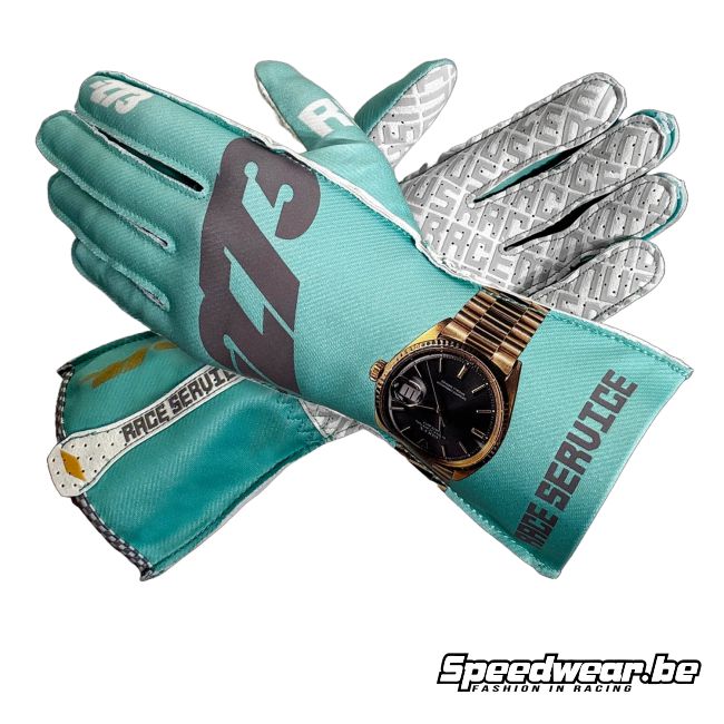 Minus 273 Gloves RACE SERVICE AQUA Green Asymmetric