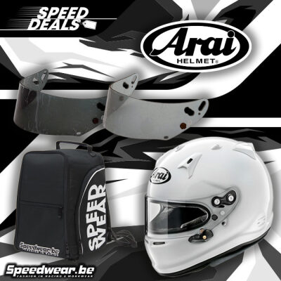 Speeddeal: Arai GP7 Helm + Vizier + Helmtas